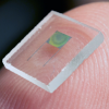Image of the holographically patterned microbattery.