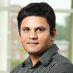 Chemistry professor Prashant Jain and his team transformed tiny crystals of cadmium selenide to crystals of copper selenide. | Photo by L. Brian Stauffer