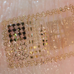 Close up of Epidermal Electronics. 