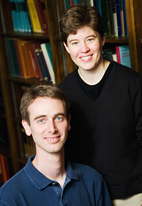 Professors Braun (seated) and Lewis. 