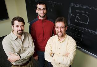 From left to right, Barankov, Pekker, Prof. Goldbart