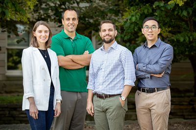 [cr][lf]<div>[cr][lf]<p>University of Illinois researchers have developed a new ultrathin waterproof coating with self-healing abilities that may help steam power plants run more efficiently in the future. From left, graduate student Ellie Porath, professor Nenad Miljkovic, professor Christopher Evans and graduate research assistant Jingcheng Ma.</p>[cr][lf]</div>[cr][lf]<p>Photo by L. Brian Stauffer</p>[cr][lf]