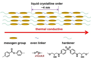 Schematic of the long-range order structure of epoxy resins.