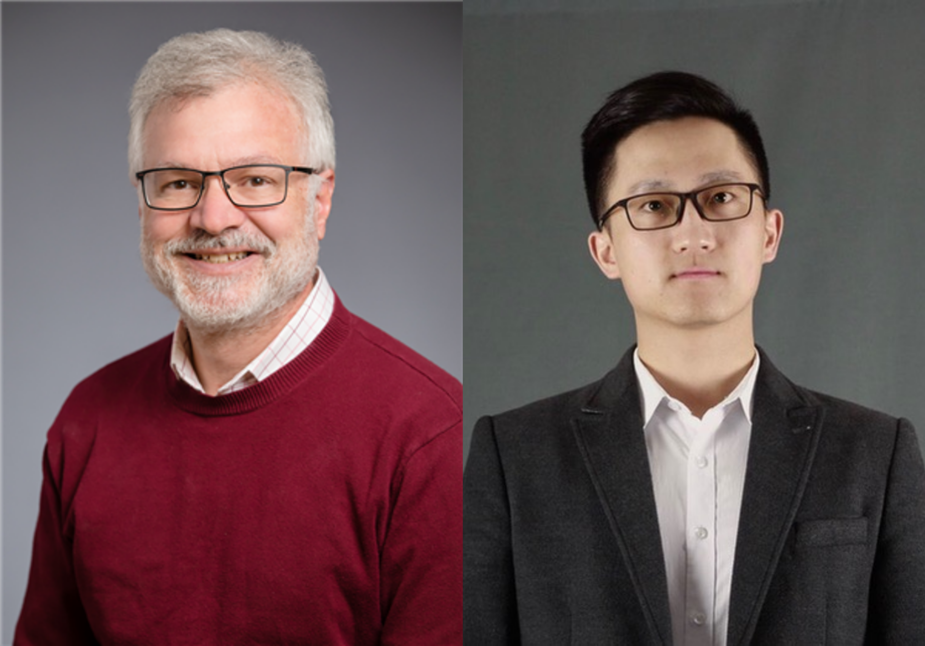 Professor David Cahill (left) and Dr. Zhe Cheng (right)