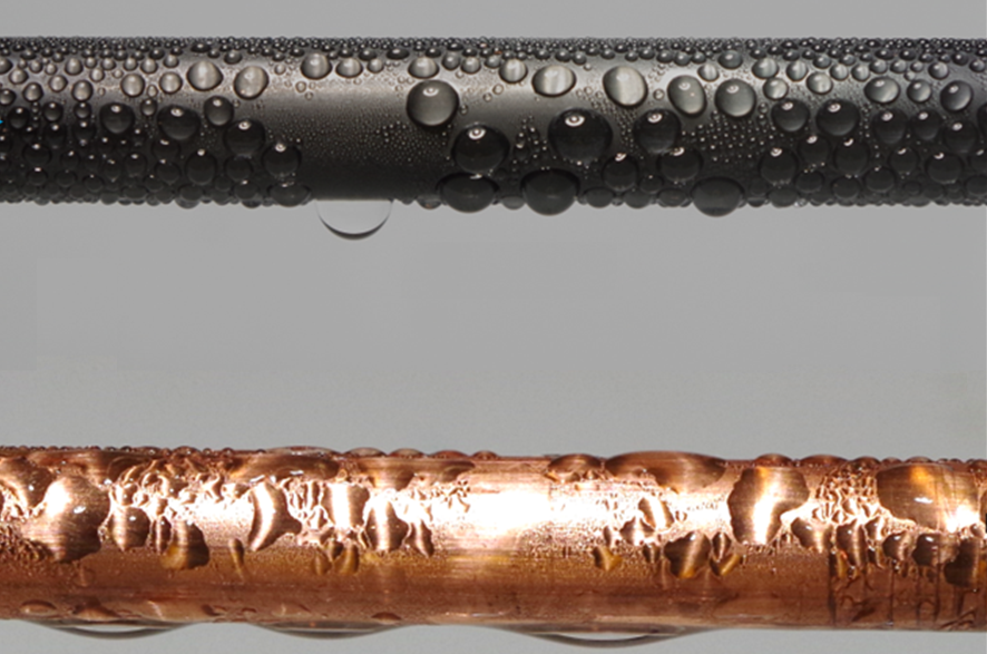 Photo of condenser pipes