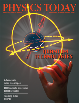 Chris Anderson's research featured on the cover of Physics Today (Volume 76, Issue 8)